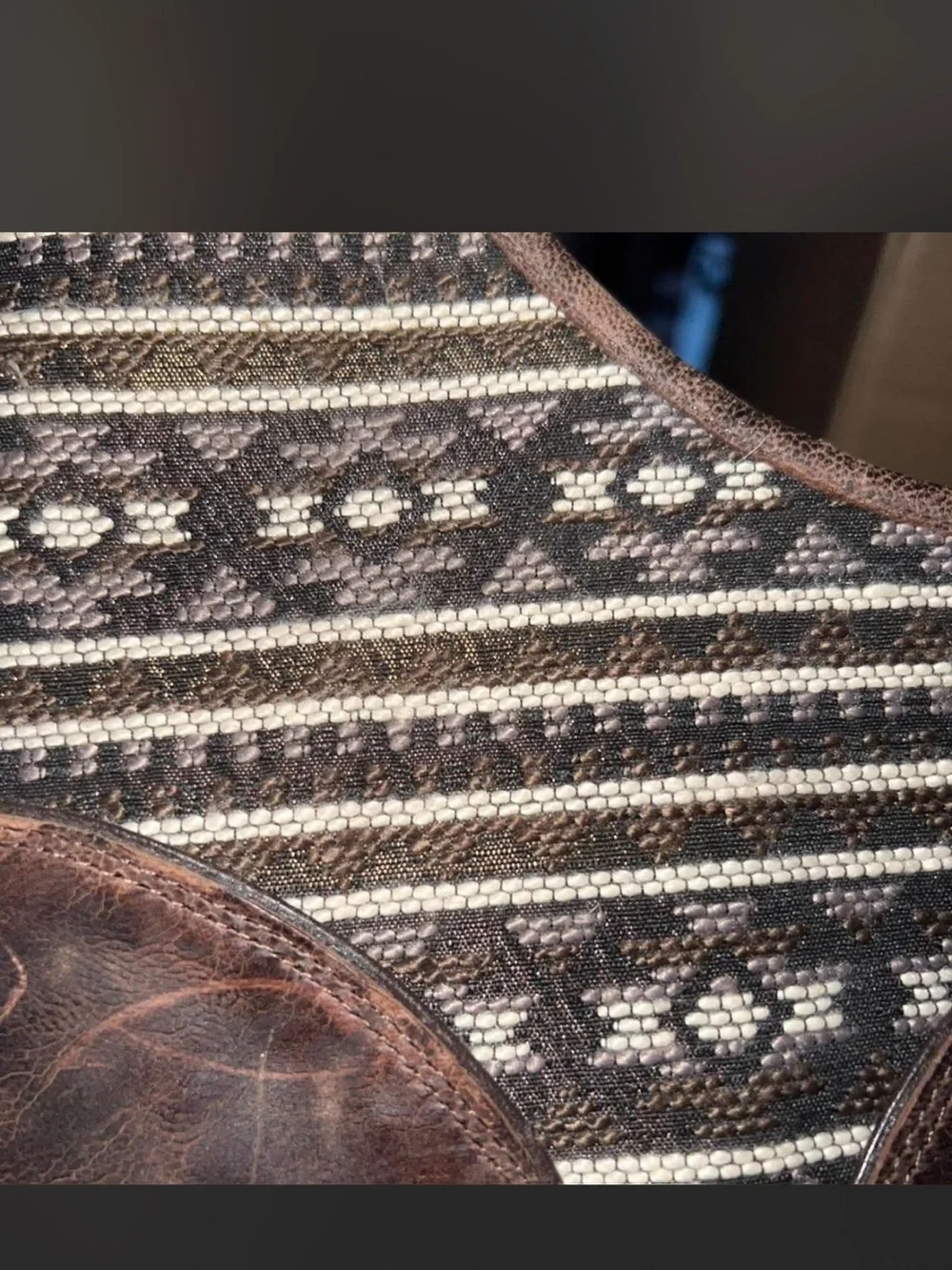 Brown Leather Western Boots - Distressed Cowboy Style